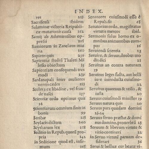 17 x 11 εκ. 343 + 47 σ. χ.α. + 1 ένθετο, όπου στο verso του εξωφύλλου χειρόγραφες σ